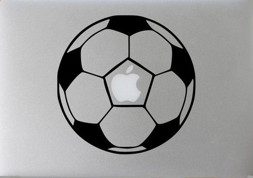 Soccer Ball Macbook decal Soccer player Soccer Coach Soccer fan referee decal - Picture 3 of 6