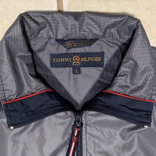 Tommy Hilfiger Golf Jacket - Black & White Grid Pattern, Size S - Picture 4 of 6