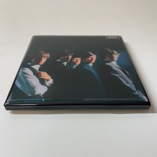 ROLLING STONES Custom Ceramic Tile COASTER Barware Cork Album Cover Art - Picture 2 of 5