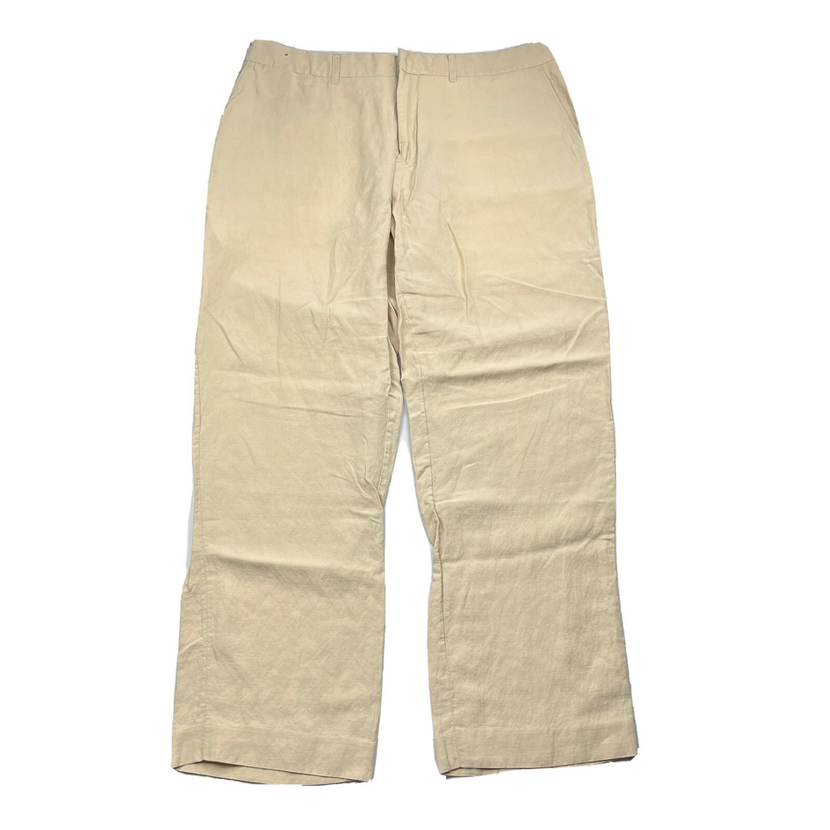 Polo Ralph Lauren Preston Fit Khaki Linen Silk Blend Pants