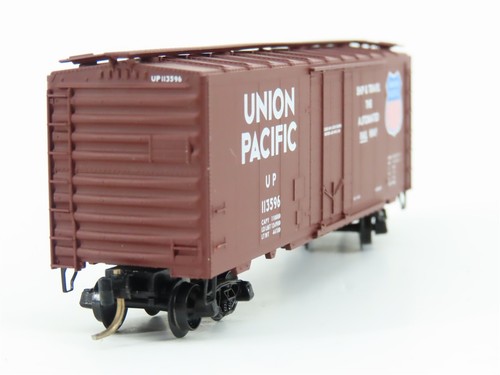 N Scale Kadee Micro-Trains MTL 21140 UP Union Pacific 40' Box Car #113596 - Picture 6 of 12