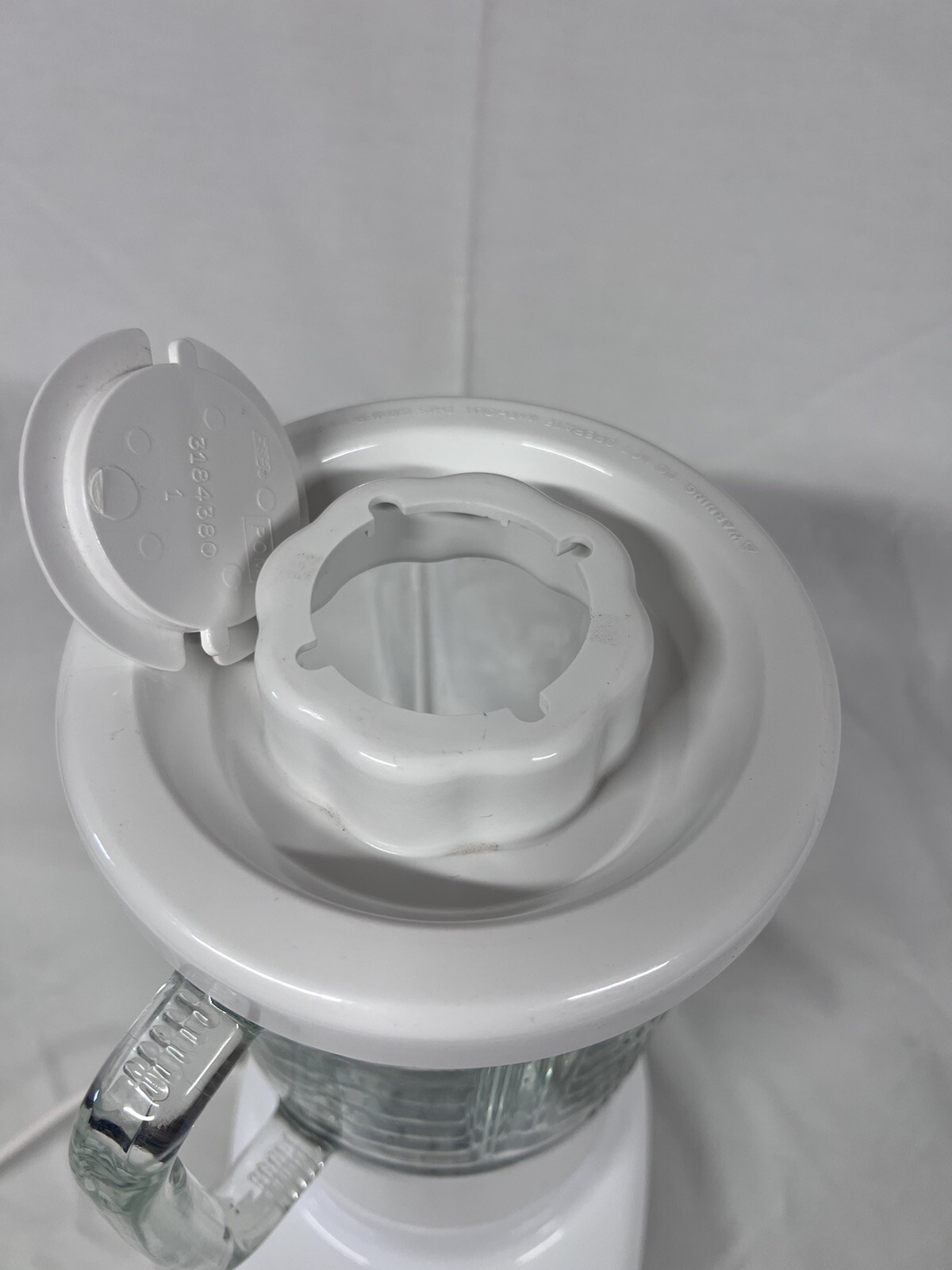 ⭐️VINTAGE KitchenAid Household Blender KSB3WH Glass Jar Mixer *Needs