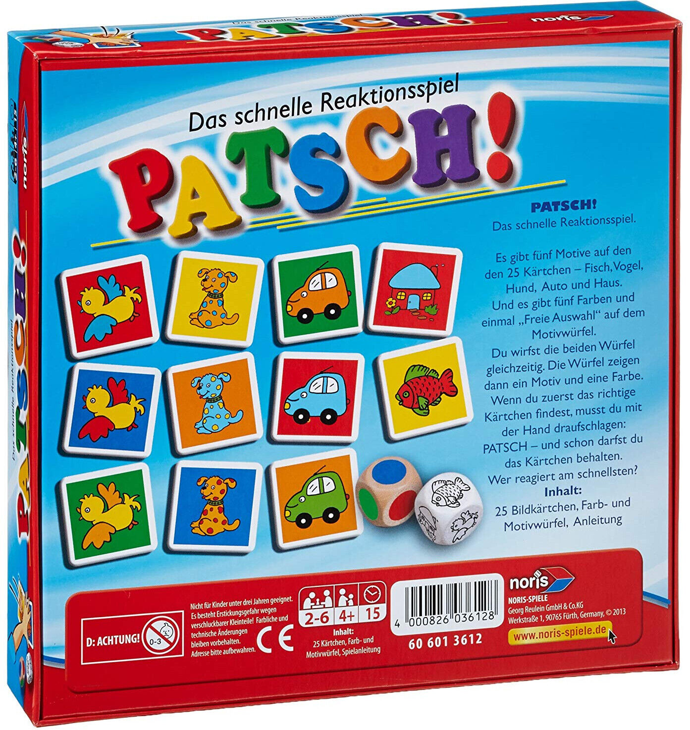 Thumbnail - Noris 606013612 Patsch Kinderspiel Reaktionsspiel 2 Bis 6 Spieler Ab 4