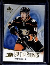 2021-22 SP Authentic #TR-50 Trevor Zegras SP Top Rookies Blue
