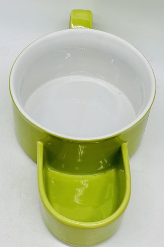 Crackers and Soup 15 oz Mug ~ Bowl green BIA Cordon Bleu Soup Dip Dessert - Picture 5 of 6