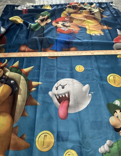 Franco Kids Room Darkening Window Curtain Panel, 42 in x 63 in, Super Mario