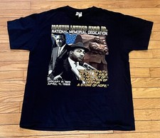 Martin Luther King Jr Memorial Dedication Bootleg Rap T Shirt All Over Print XL