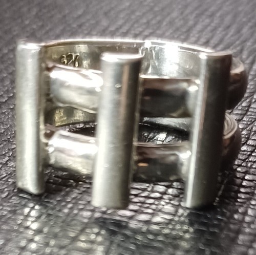 Vintage Thomas Sabo Twin Banded Gate Style Silver Ring Hallmarked 1999 resized P - Picture 7 of 9