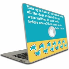 Psalm 139:16 Bible Verse Macbook Air or Macbook Pro Skin - FREE SHIPPING