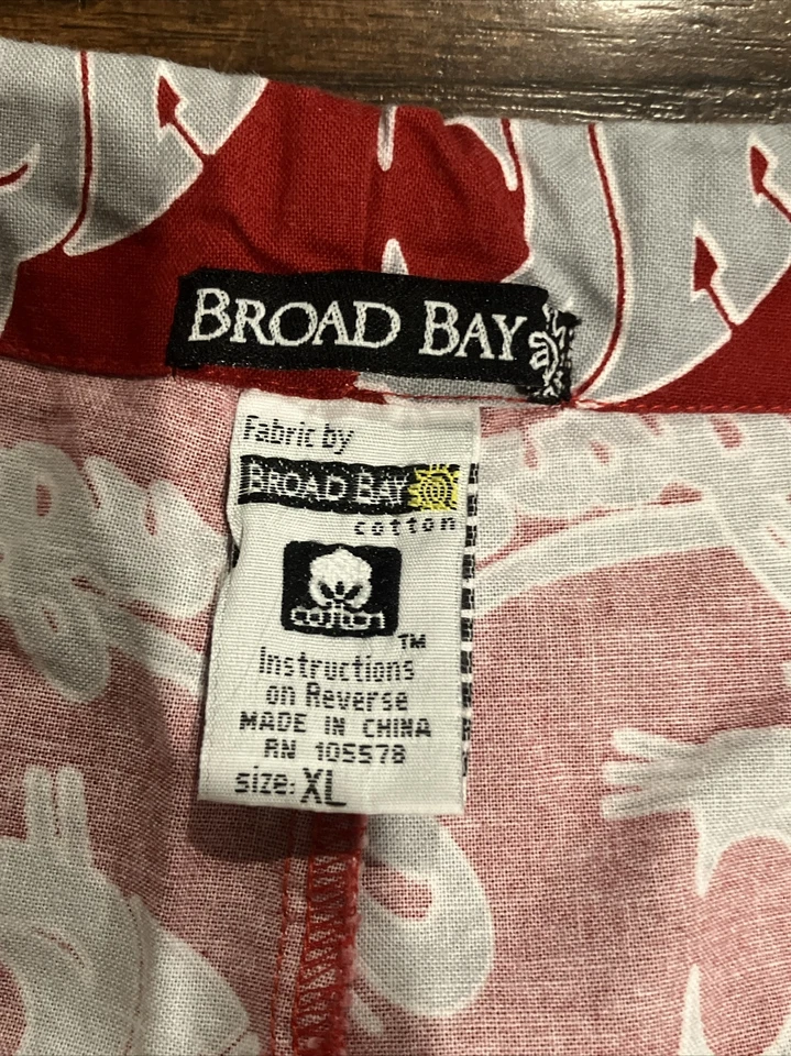 Pantalones pij Broad Bay Washington State logotipo carmesí para hombre XL Foto 3 de 4