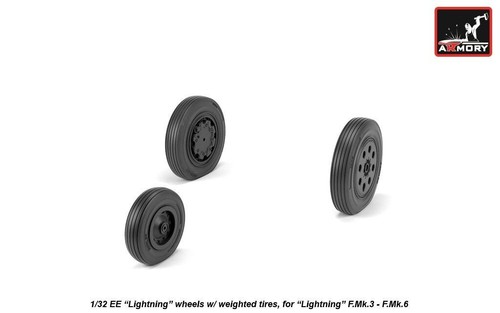 Armory Models AR AW32402 Scale 1:32 EE Lightning wheels w/ weighted tires, late - Picture 12 of 24