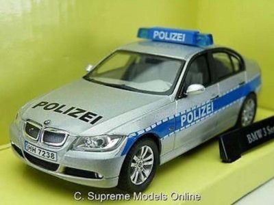 POLICE POLIZEI CAR BMW SERIES 1/43 SIZE ABREX CARARAMA BOXED