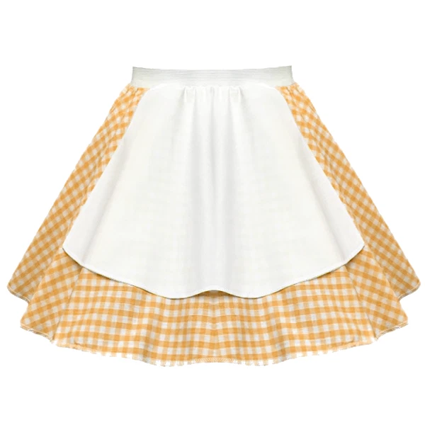 Girls OKTOBERFEST Gingham Apron Dirndl SKIRT Barn Dance Costume FANCY DRESS - Image 4 of 4