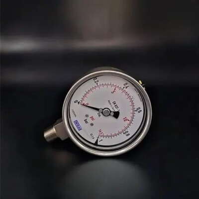 #ad #ad New WIKA 232.50.100 Pressure Gauge 4 Inch SS 316 0 1 Bar 0 15 PSI1 2 NPT C $200.00