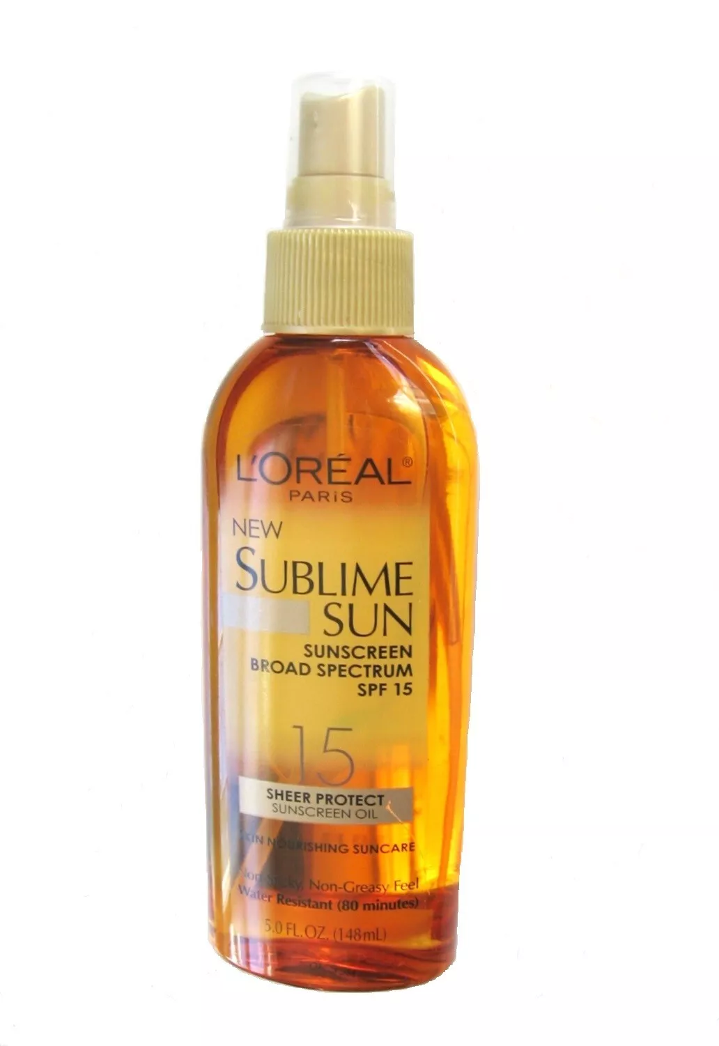 www.prominentresults.com :SC002 L'Oreal Paris NEW Sublime Sun Sunscreen Oil Spray SPF 15 80 min 5.0 Fl Oz