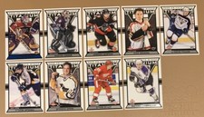 2003 Pacific Private Stock Reserve Blue & Titanium Parallel Lot. X9 Cards