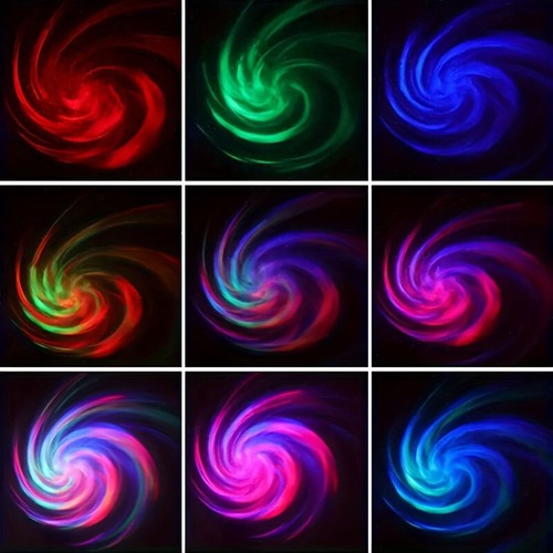 LED Galaxy Projector Northern Aurora Light Rotating Ball Atmosphere Night Lamps - Picture 6 of 12