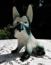 Vintage 1940's / 50's Cute Scottie Dog Scottish Terrier Ceramic Planter