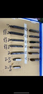 13 pc 1/2x1 rectangle lathe tool bit cutters,high speed T-15,Carbide tipped