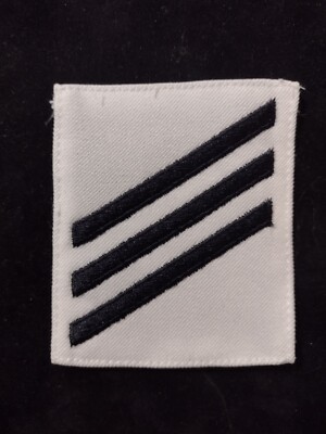 USN SEAMAN RATE E-3 FOR WHITE UNIFORM POLYESTER NOS