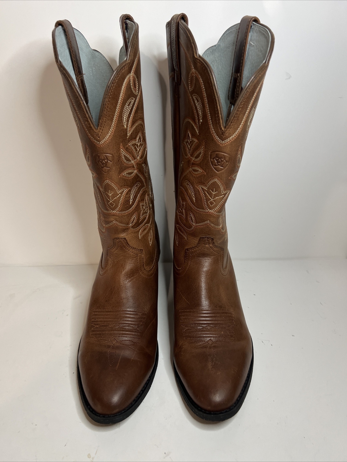 Ariat 15702 Womens Heritage Cowboy Boots Western Brown Leather Size 8.5