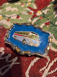 Vintage Greyhound Bus  Belt Buckle