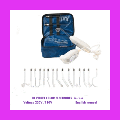 Violet Ray High Frequency Machine Healing Hair Skin Case 220v 18