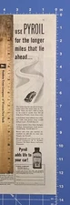 Vintage Print Ad Pyroil Adds Life To Your Car Motor Oil LaCrosse WI 13.5" x 2.5"