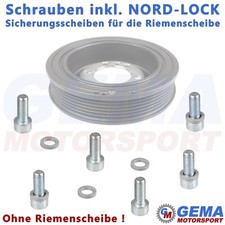 Opel C20LET C20XE X20XER V6 X30XE Riemenscheibe Schrauben + NORD-LOCK Sicherung