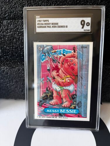 1987 Garbage Pail Kids Messy Bessie 315A Series 8 SGC 9.0 MINT - Picture 1 of 2