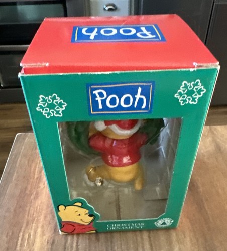 Vintage 90s Disney Winnie The Pooh Bear Christmas Tree Holiday Ornament NIB - Picture 3 of 6