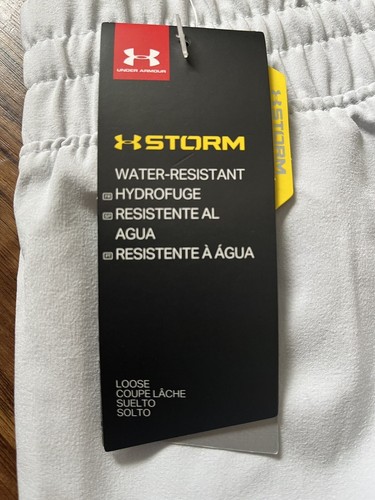 New Under Armour UA Squad Woven Warm-Up Pants 1343181 Men's Size 2XL $60 Grey - Picture 6 of 10