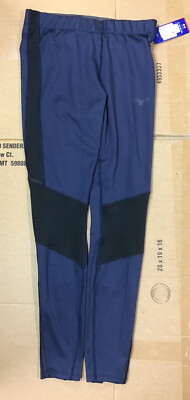 Mizuno Women's Breath Thermo Tights Large Indigo/Black Y22