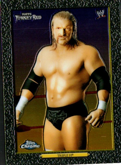 2007 Topps Heritage II Chrome WWE Wrestling Turkey Red #91 Triple H