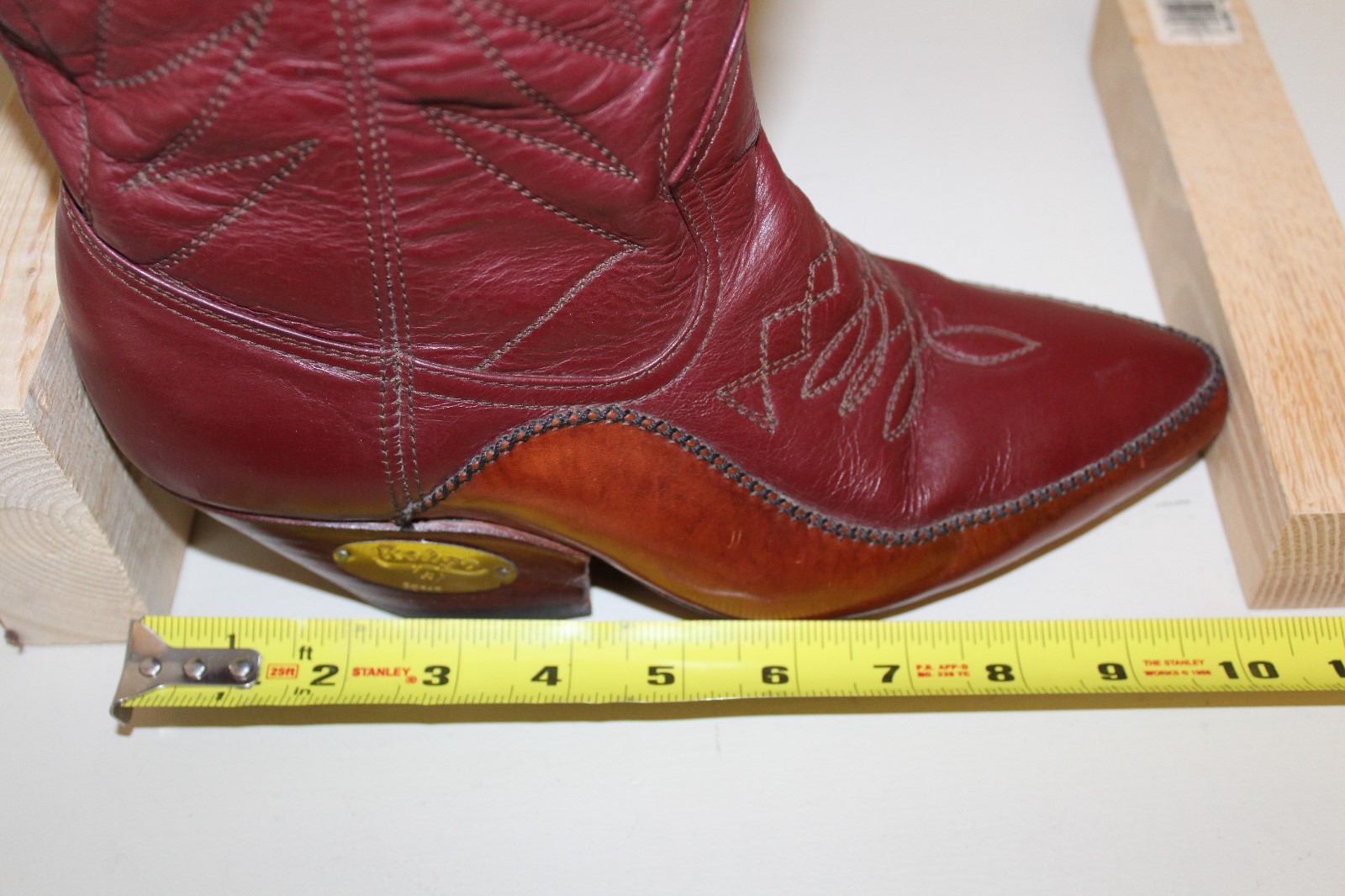 Rahgo Damenschuhe Stiefel Sz 9 / 41 41 41 ROT and Braun Leder Western Riding Cowgirl VTG 3c4c37 Rahgo Damenschuhe Stiefel Sz 9 / 41 41 41 ROT and Braun Leder Western Riding Cowgirl VTG 3c4c37