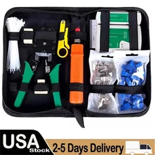 Rj45 Crimping Tool Kit Set For CAT6/CAT5 Lan Cable Tester Network Repair Tools