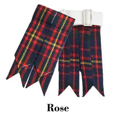 Men's Scottish Rose Tartan Kilt Flashes