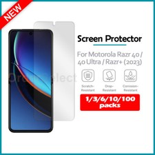 1-100 Lot LCD Clear Hydrogel Film Screen Protector for Motorola Razr 40/40 Ultra