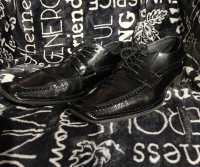 Giorgio Brutini Men's Shoal Black Lace Up Oxfords Shoes