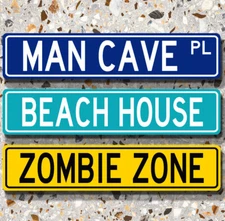 Personalized Custom Name Metal Road Street Sign New Rusty Print 22 Colors ACW01