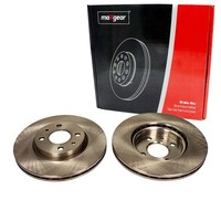 2X Maxgear Bremsschebeiben 257Mm BelÜFtet Vorne Passend FÜR Alfa Romeo Mito