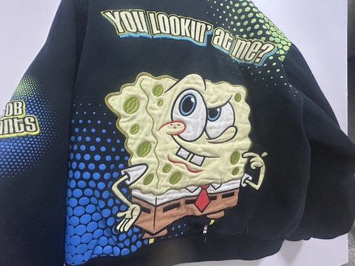 SpongeBob SquarePants X JH Designs Y2K racing Racing Jacket X-Small - Picture 9 of 13