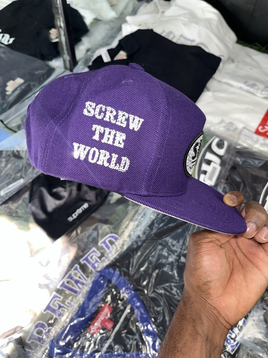 Supreme DJ Screw SUC Purple Rhinestone Hat IN HAND SHIPS ASAP | eBay
