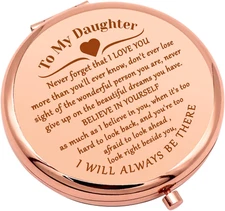 Daughter Gift from Mom Inspirational Birthday Gift for Daughter Compact Mirror f
