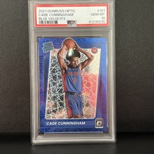 2021 Panini Donruss Optic Cade Cunningham Blue Velocity Color Match PSA 10 #161 