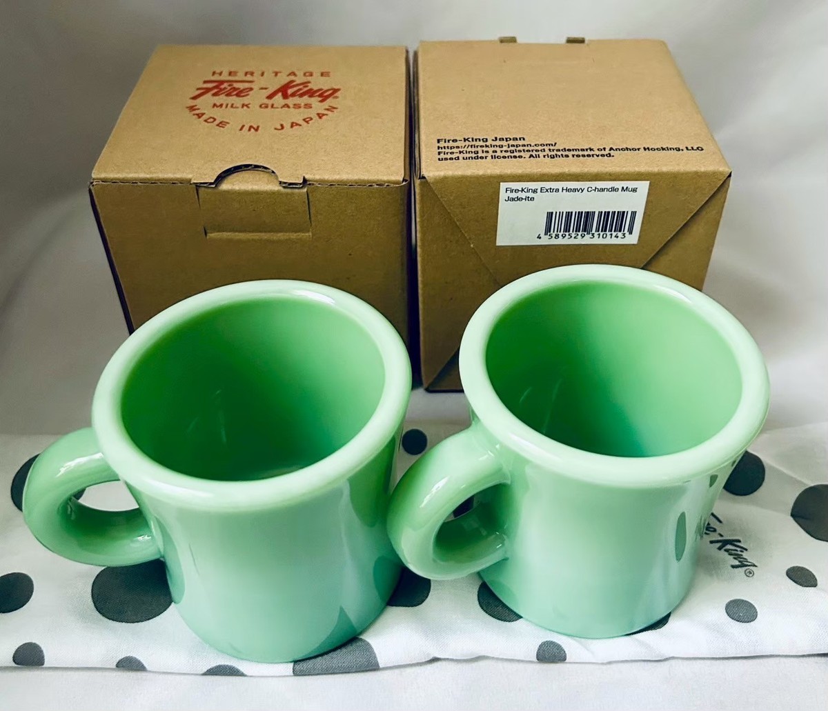 Fire King Jadeite Extra Heavy C Handle Mug Cup Restaurant Ware