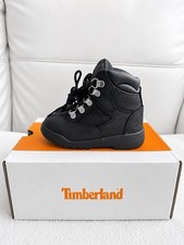 Timberland Chukka Field /Toddler Black Leather Boots US 8 New Box