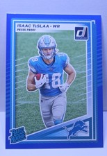 2025 Panini Donruss - Rated Rookie Isaac Teslaa #338 Press Proof Blue (RC)