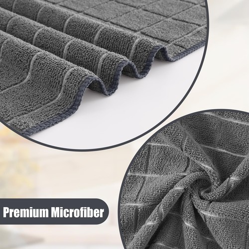 Microfiber Kitchen Towels and Dishcloths Set, 12 Pack Soft and Absorbent Dish... - Picture 2 of 9