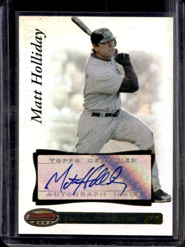 2007 Bowman's Best Matt Holliday Auto #39 Rockies